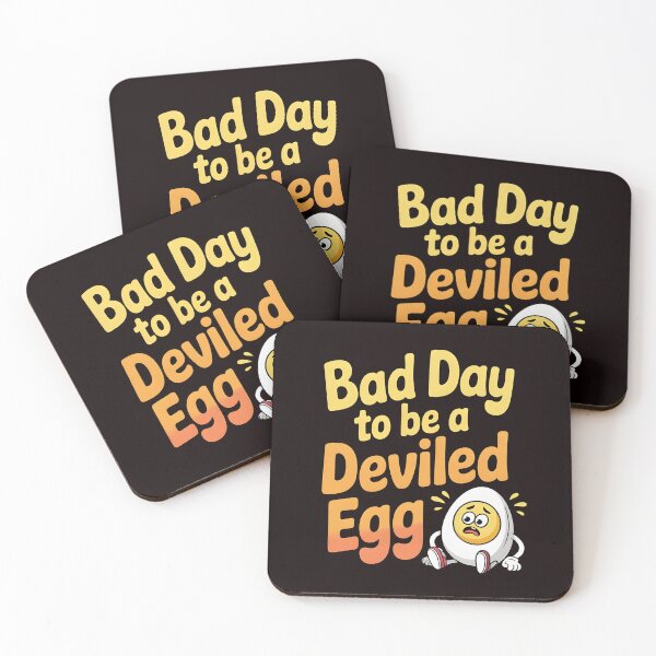 Item preview, Bad Day to Be a Deviled Egg – Turkey Day Food Pun designed and sold by Redgiant87x.