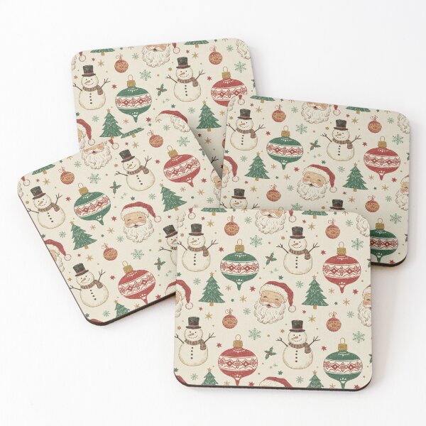 Item preview, Vintage Christmas seamless pattern designed and sold by Meemaart.