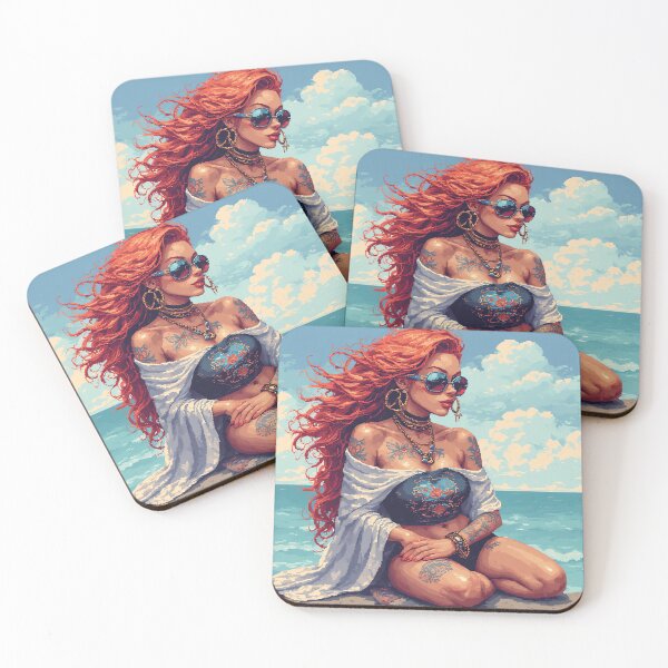 Item preview, Retro Beautiful Girl  designed and sold by pexoboy.