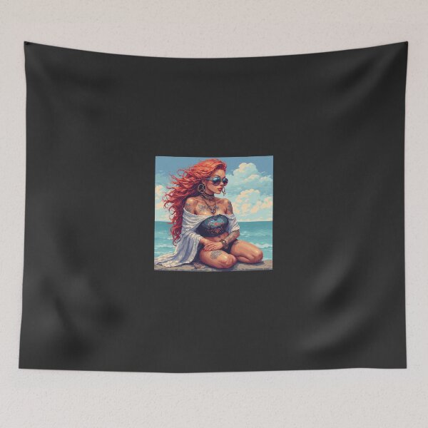 Item preview, Retro Beautiful Girl  designed and sold by pexoboy.