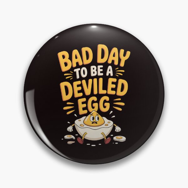 Item preview, Bad Day to Be a Deviled Egg – Festive Holiday Food Humor designed and sold by Redgiant87x.