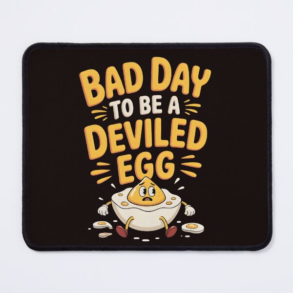Item preview, Bad Day to Be a Deviled Egg – Festive Holiday Food Humor designed and sold by Redgiant87x.