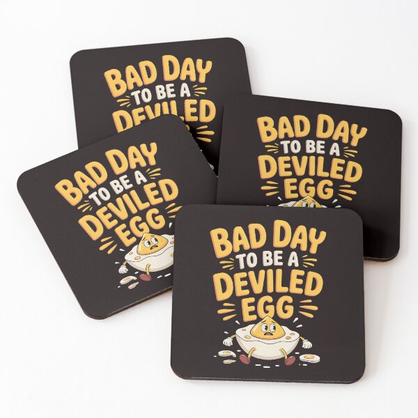 Item preview, Bad Day to Be a Deviled Egg – Festive Holiday Food Humor designed and sold by Redgiant87x.
