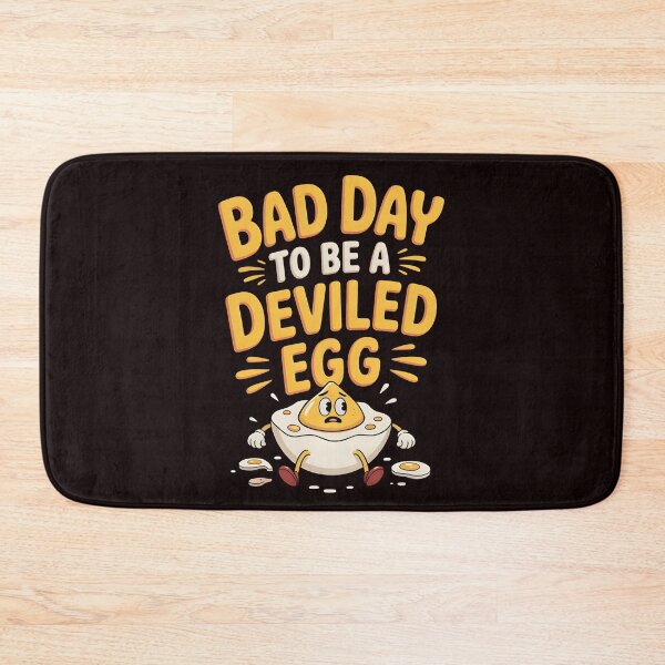 Item preview, Bad Day to Be a Deviled Egg – Festive Holiday Food Humor designed and sold by Redgiant87x.