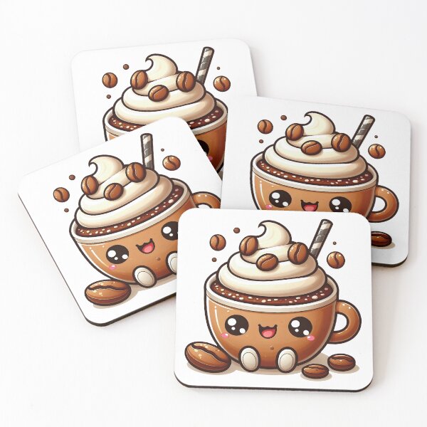 Item preview, Whipped Coffee Cup Kawaii – Cute Latte Art Illustration designed and sold by Lulunza.