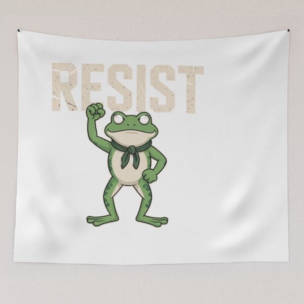 Item preview, Resist Portland Frog Empowering Protest Gift designed and sold by wellie-chic.