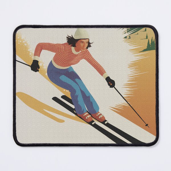 Item preview, Vintage Colorado Ski Poster – Retro Snow Mountain Art Print for Skiers, Travelers & Outdoor Adventure Lovers designed and sold by paulo silveira.