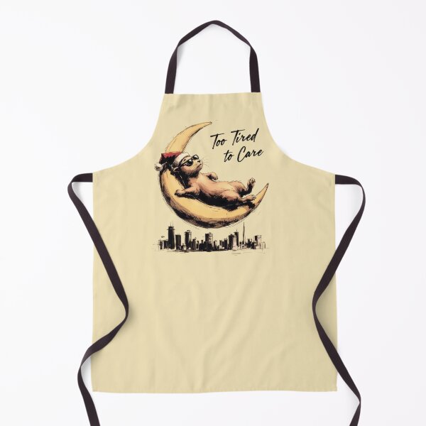 Item preview, Too Tired To Care Relaxing Capybara Christmas designed and sold by SolaoLab.