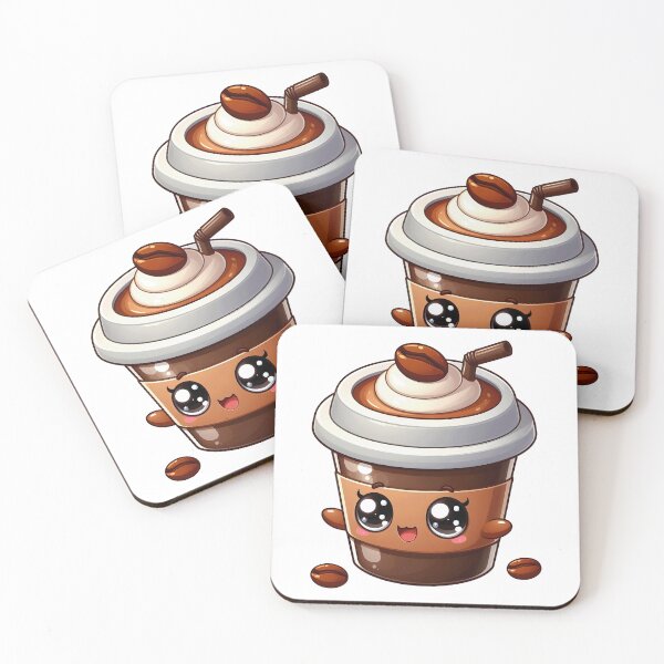 Item preview, Kawaii Iced Coffee Cup – Cute Whipped Cream Latte Art designed and sold by Lulunza.