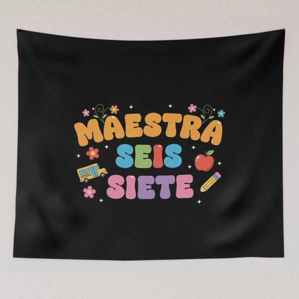 Item preview, Maestra 67 Six Seven Spanish Teacher Bilingual SEIS Siete designed and sold by faridman.
