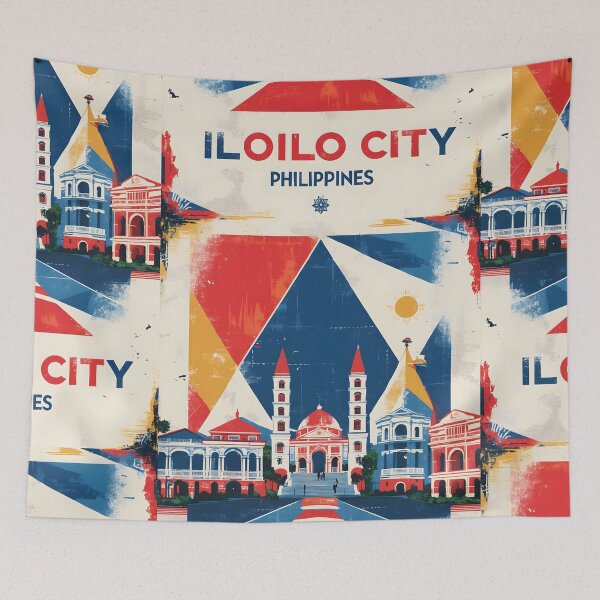 Item preview, Iloilo City Philippines 1950s Retro Poster Tourism designed and sold by TravelersGems.