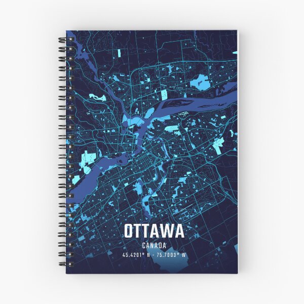 Item preview, Ottawa Midnight City Map designed and sold by HomeLivingCo.