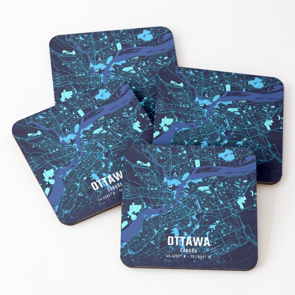 Item preview, Ottawa Midnight City Map designed and sold by HomeLivingCo.