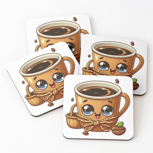 Item preview, Rustic Kawaii Coffee Cup – Cute Cozy Morning Coffee Art designed and sold by Lulunza.