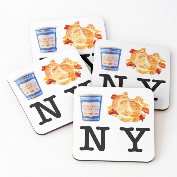 Item preview, I Love N.Y., Bacon Egg & Cheese Sandwich with Coffee to go! designed and sold by segrob.