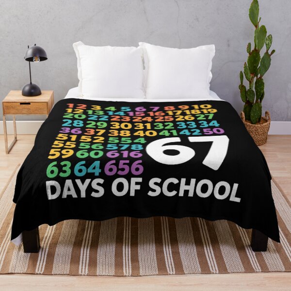 Item preview, 67 Days of School Six Seven Meme designed and sold by moabeArtistic.