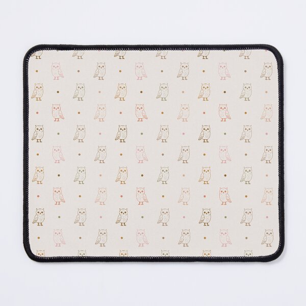 Item preview, Outline Minimalist Cute Owls And Polka Dots In Earthy Tones  designed and sold by EliveraDesigns.