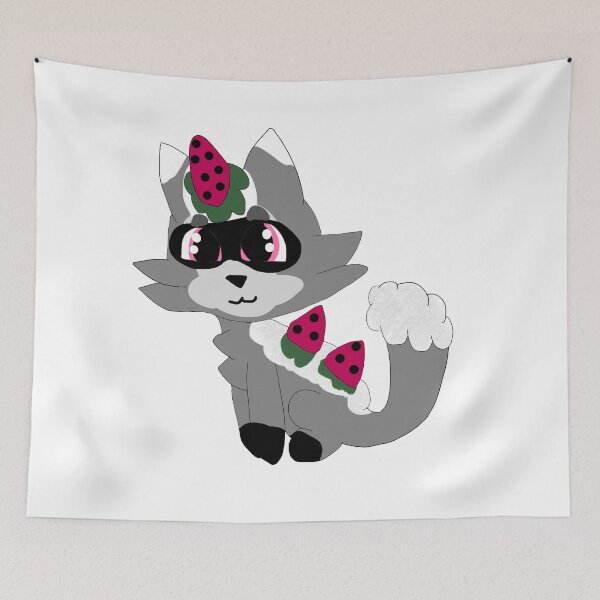 Item preview, Strawberry cream raccoon designed and sold by Firecatstudios.