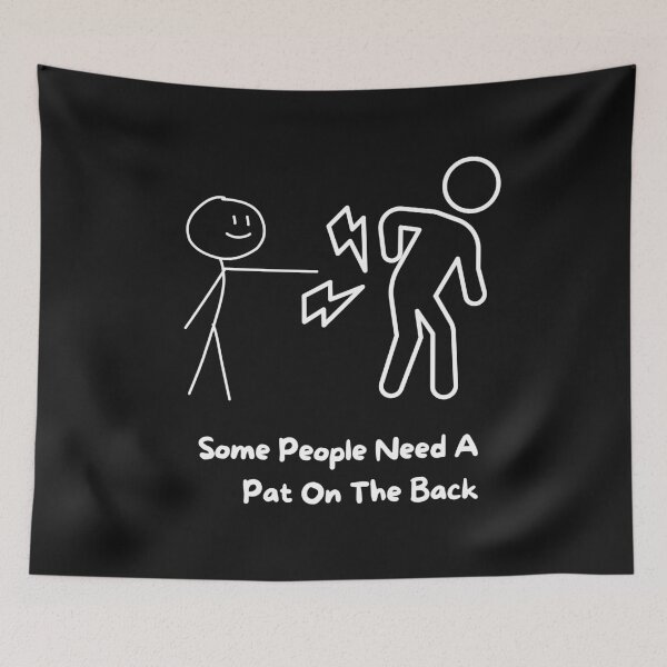 Item preview, Some People Need A Pat On The Back Funny Sarcastic Quote designed and sold by Printsouf.