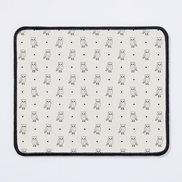 Item preview, Outline Minimalist Cute Owls And Polka Dots In Black And Cream  designed and sold by EliveraDesigns.