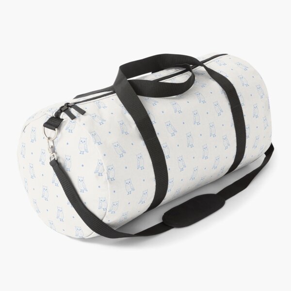 Item preview, Outline Minimalist Cute Owls And Polka Dots In Blue On Cream designed and sold by EliveraDesigns.