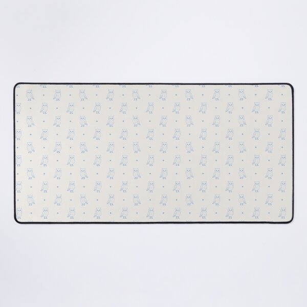 Item preview, Outline Minimalist Cute Owls And Polka Dots In Blue On Cream designed and sold by EliveraDesigns.