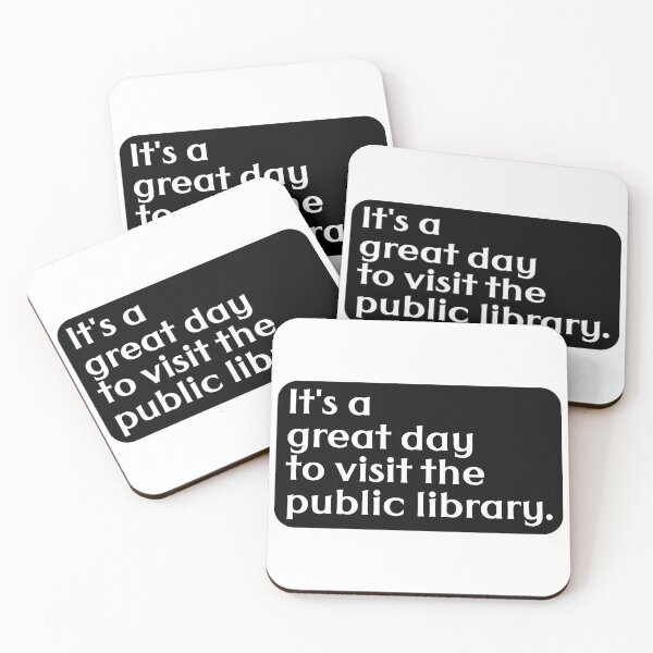 Item preview, It's a great day to visit the public library. designed and sold by the-craft-shop.