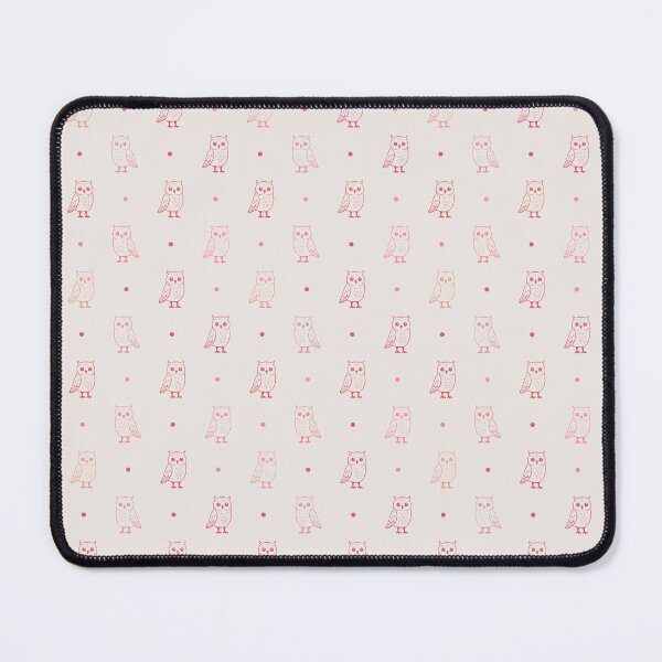 Item preview, Outline Minimalist Cute Owls And Polka Dots In Pink Tones designed and sold by EliveraDesigns.