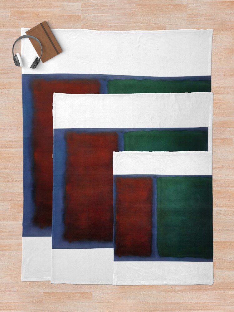 Thumbnail 5 of 6, Throw Blanket, Mark Rothko Masterpiece - High-Quality Mark Rothko Artwork designed and sold by Dahmadlo.