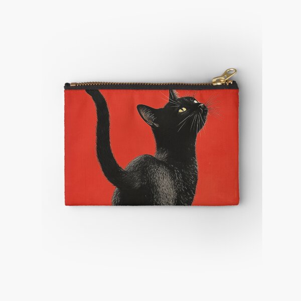 Item preview, Black Cat Walking the Catwalk Fashion Illustration designed and sold by CuongArtLab.