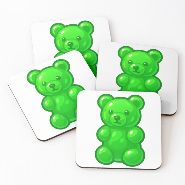 Aperçu de l'œuvre sticker Ourson Gélifié Vert – Gummy Bear Brillant créée et vendue par deniro1.