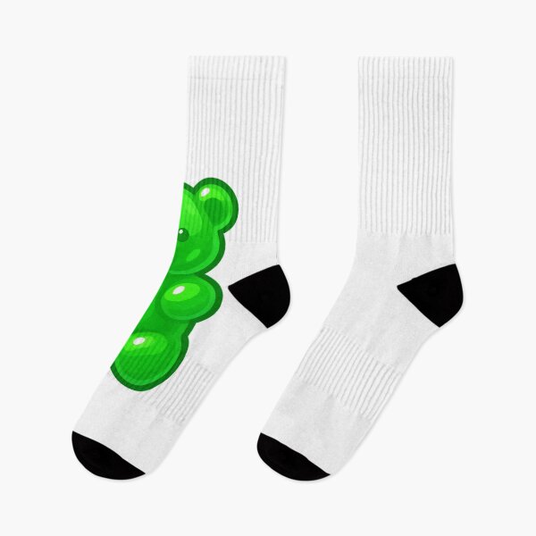 Item preview, Green Gummy Bear Sticker – Shiny Jelly Candy Illustration designed and sold by deniro1.