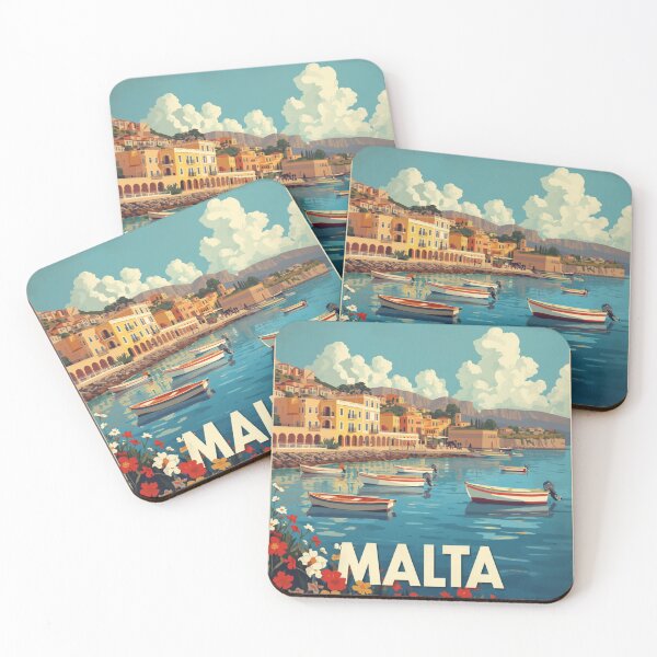Item preview, Malta Travel Poster designed and sold by CaliforniaDi.