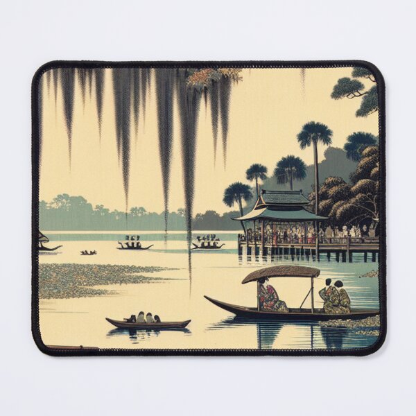 Item preview, Ukiyo-e Woodblock Print of Lakeland, Florida – Edo-Style Japanese Fusion Landscape designed and sold by Vandy Fullam.