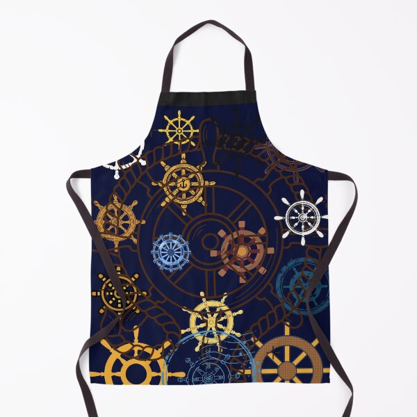 Item preview, Captain's Command" Vintage Ship Wheel & Compass Rose Pattern designed and sold by VAGABOND12.