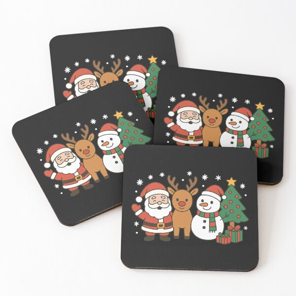 Item preview, Santa Rudolph Frosty Christmas tree snow and present's  designed and sold by JamesDunican.