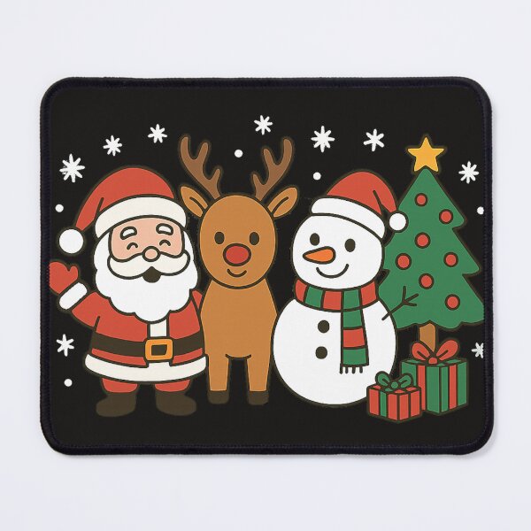 Item preview, Santa Rudolph Frosty Christmas tree snow and present's designed and sold by JamesDunican.