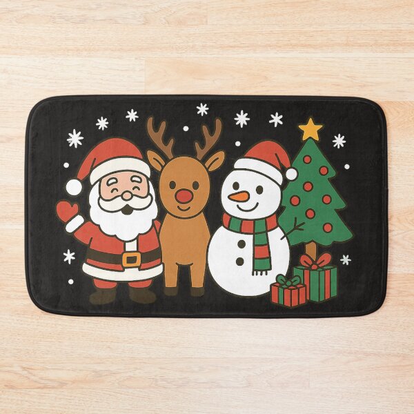 Item preview, Santa Rudolph Frosty Christmas tree snow and present's  designed and sold by JamesDunican.