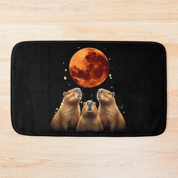 Item preview, Three Capybaras and the Blood Moon designed and sold by Ascooepics.
