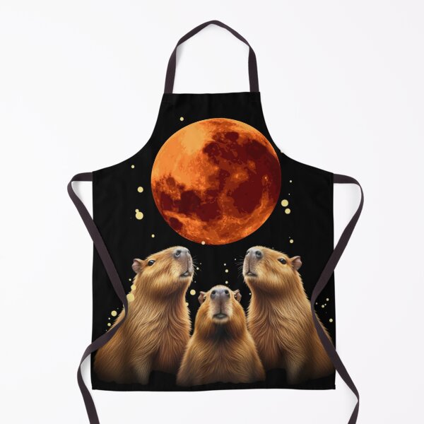 Item preview, Three Capybaras and the Blood Moon designed and sold by Ascooepics.