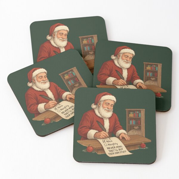 Item preview, Funny Santa List - Never Mind, They’ll Buy Their Own Stuff designed and sold by I AM BRO.