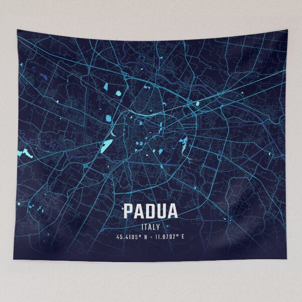 Item preview, Padua Midnight City Map designed and sold by HomeLivingCo.