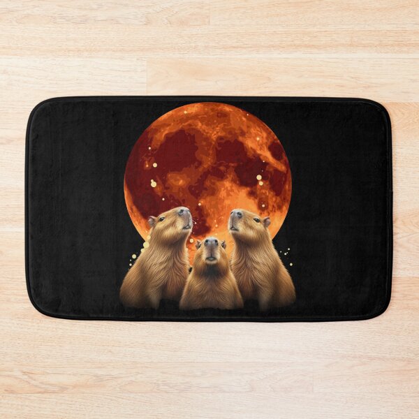 Item preview, Three Capybaras and the Blood Moon designed and sold by Ascooepics.