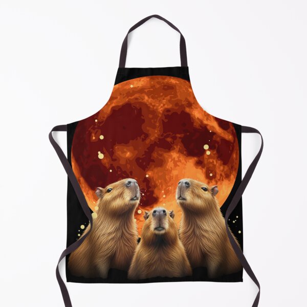 Item preview, Three Capybaras and the Blood Moon designed and sold by Ascooepics.