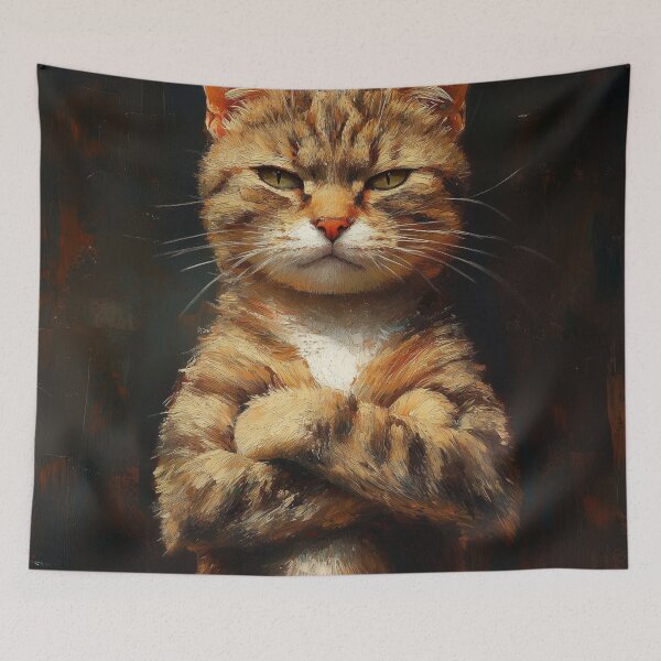 Item preview, Confident Tabby Cat With Attitude designed and sold by CuongArtLab.