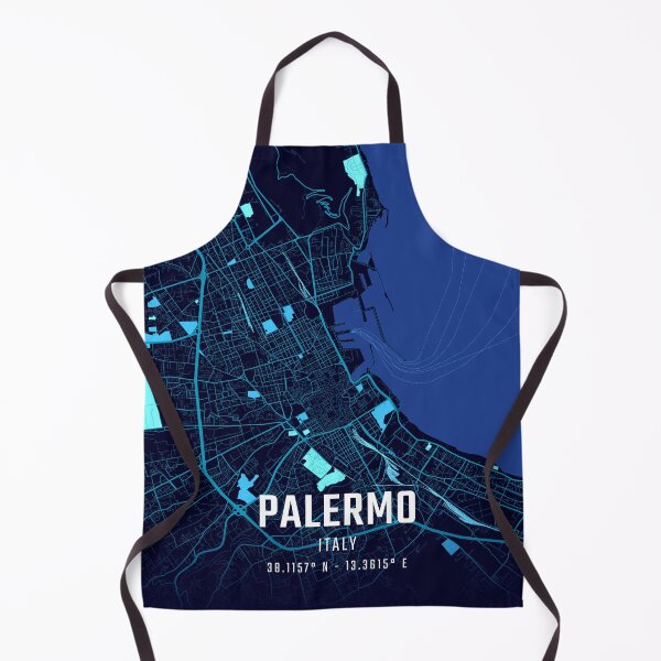 Item preview, Palermo Midnight City Map designed and sold by HomeLivingCo.