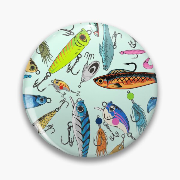Item preview, Fishing Lure Pattern- Fish / Lures designed and sold by Fleur-DiDi-Lis.