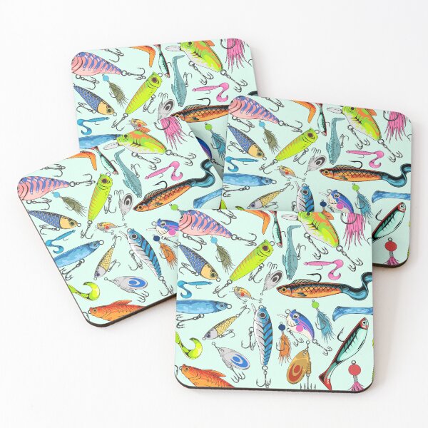 Item preview, Fishing Lure Pattern- Fish / Lures designed and sold by Fleur-DiDi-Lis.