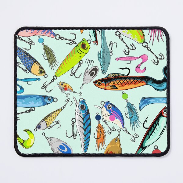 Item preview, Fishing Lure Pattern- Fish / Lures designed and sold by Fleur-DiDi-Lis.