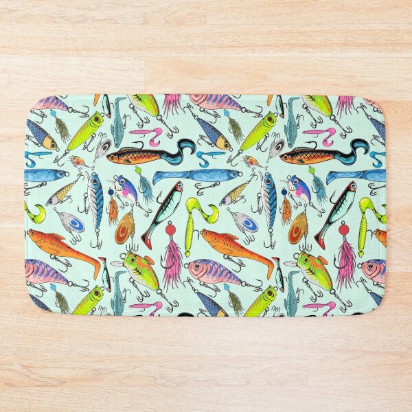 Item preview, Fishing Lure Pattern- Fish / Lures designed and sold by Fleur-DiDi-Lis.